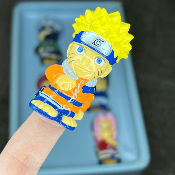 Toynami / Popy Naruto PVC Chibi Finger Puppets 2006 Rare Japan Sakura Kakashi - Picture 8 of 9